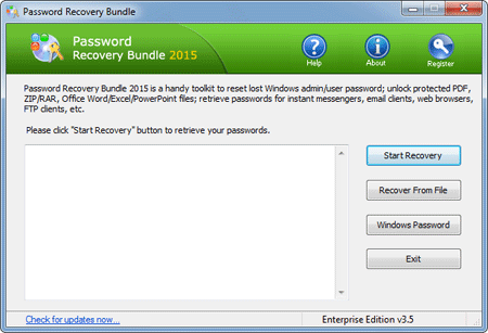 A handy toolkit to recover all your lost or forgotten passwords in an easy way.
