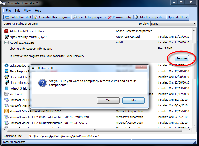instal the new version for windows Absolute Uninstaller