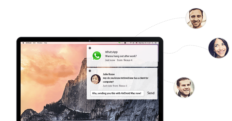 airdroid mightytext mms sms mac