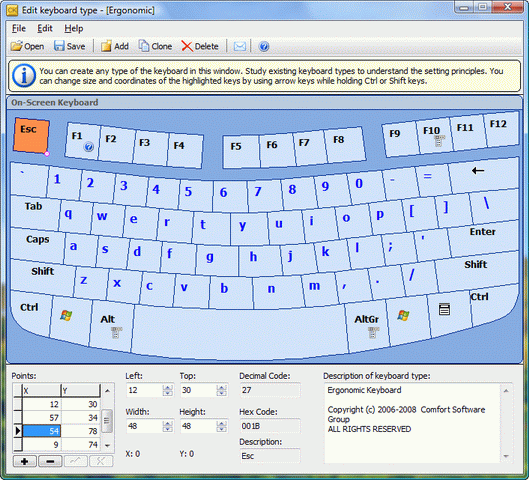 Comfort On-Screen Keyboard 7.3.7 | On-Screen Keyboard Software