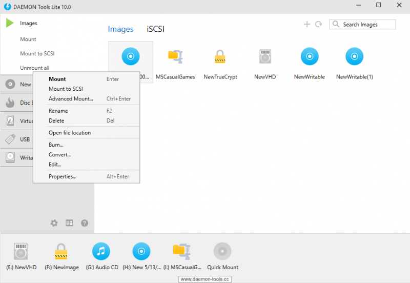 how to mount an iso with daemon tools lite 10.6