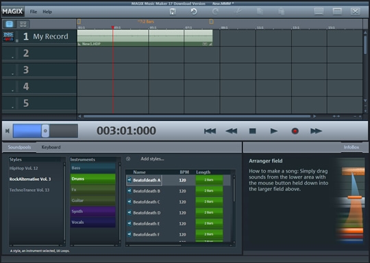 how to install magix music maker soundpools 2015