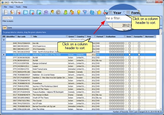 Easily organise your film library.