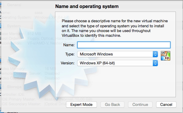 Creating your virtual machine