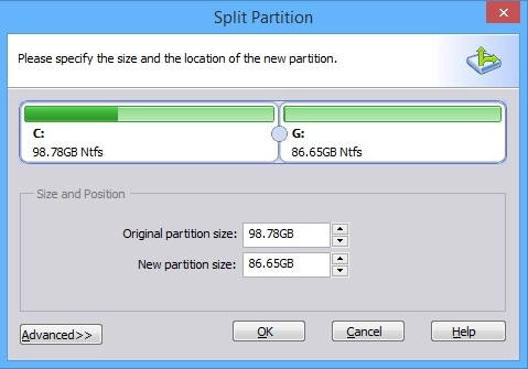 Split Partition