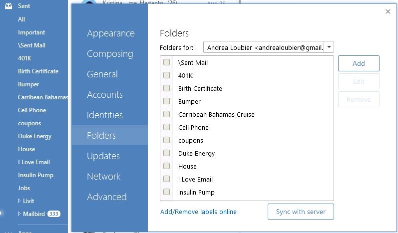Folder support
