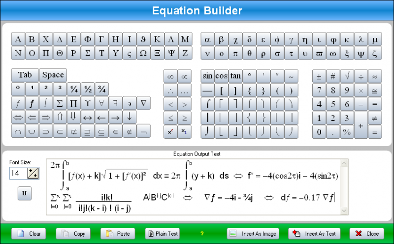 Equation Builder
