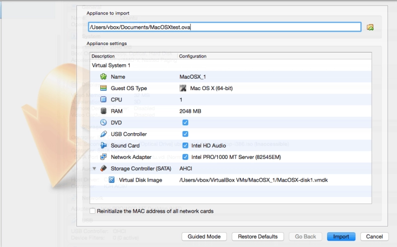 Importing and exporting virtual machines