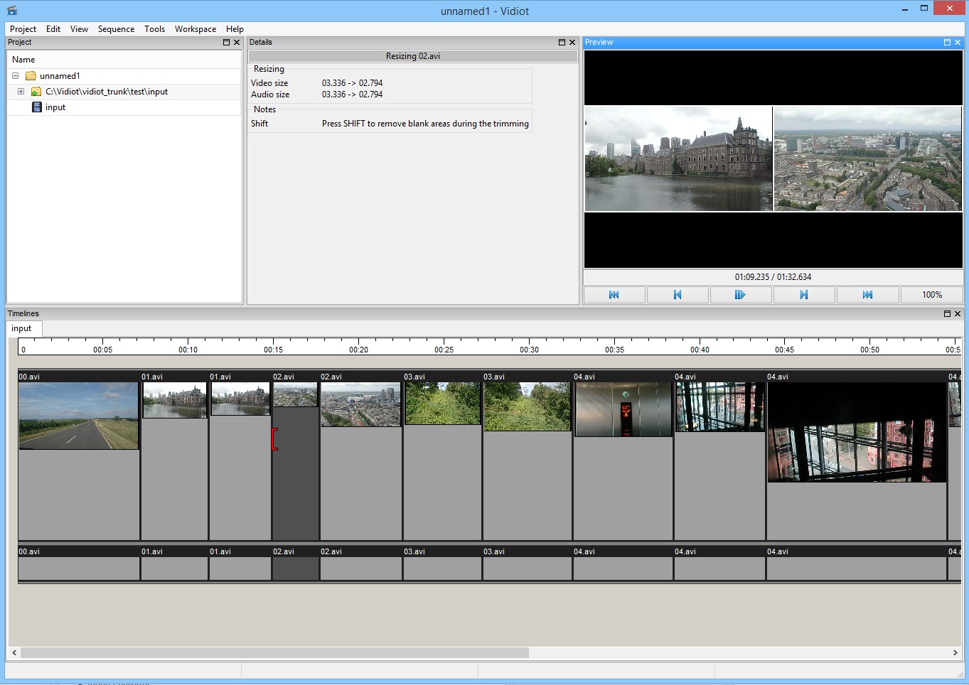 avidemux video editing software