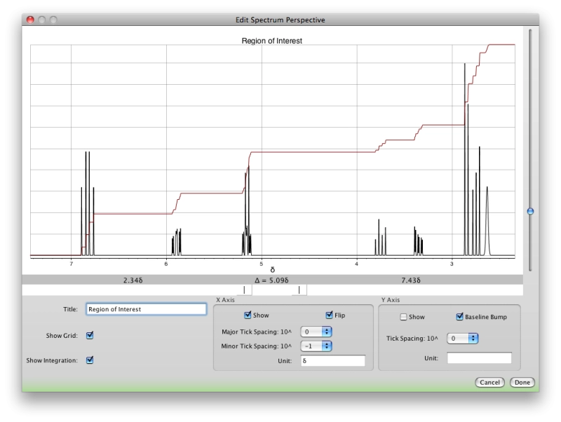 Edit your spectra