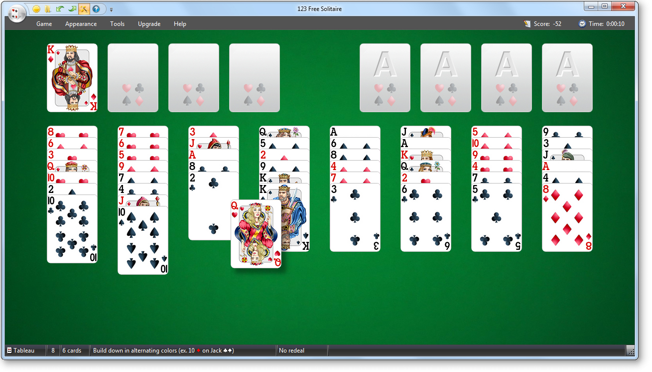 free no download solitaire games online