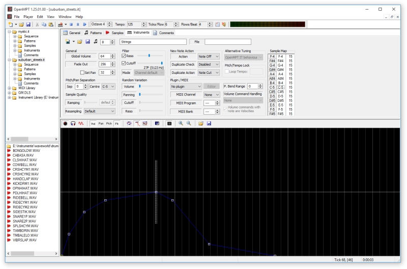 Instrument editor