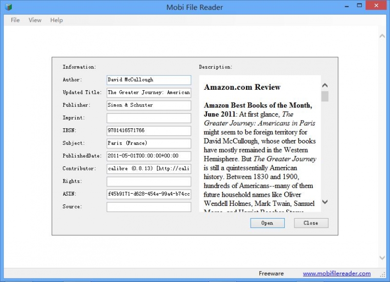 Mobi File Reader Ebook Reader Software