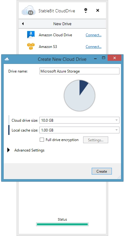 Create A New Cloud Drive