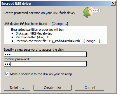 Rohos Disk Encryption 3.3 download the new version for windows