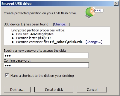 Encrypt USB drive