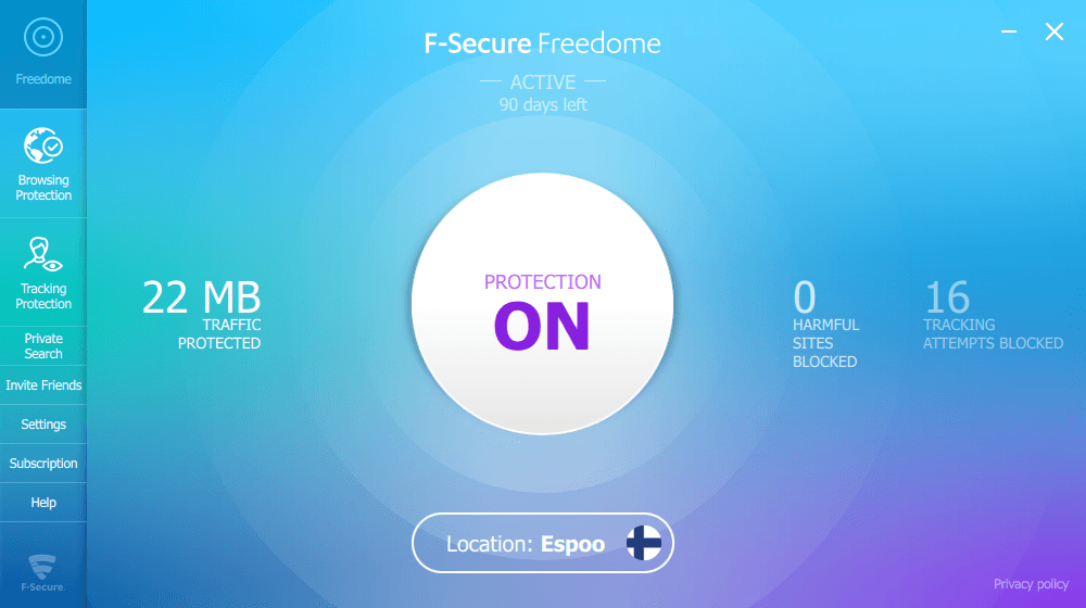 free instal F-Secure Freedome VPN 2.69.35