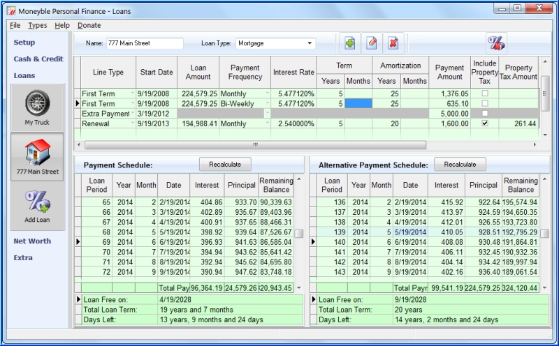 Loans and Mortgages with What-If Analysis