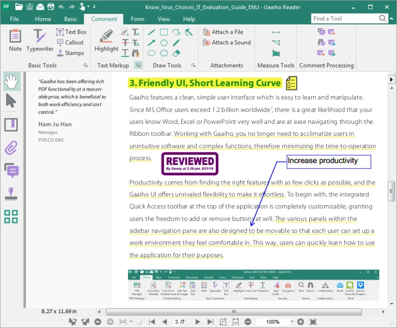 Complete comment tools