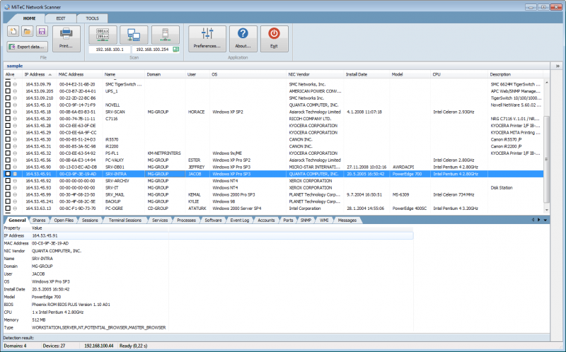 mac terminal scan network for devices