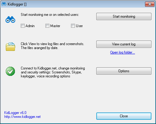 kidlogger doesnt allow email log delivery