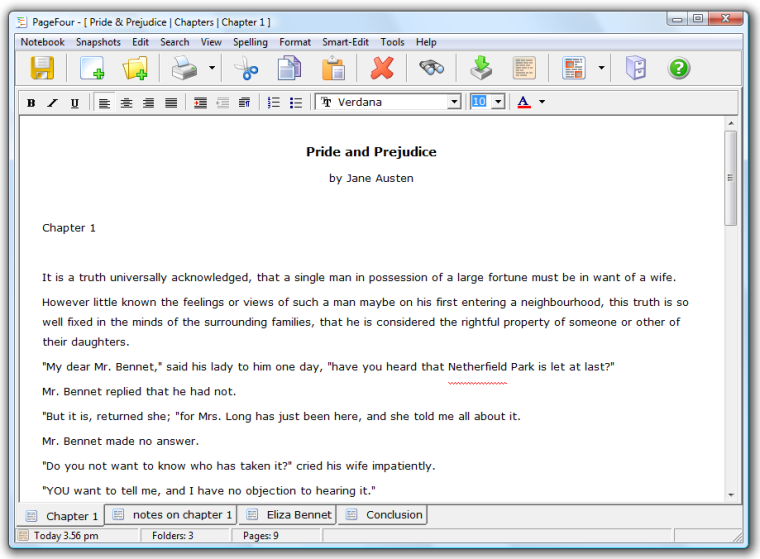 Tabbed Word Processor - With formatting, spell checker, etc.