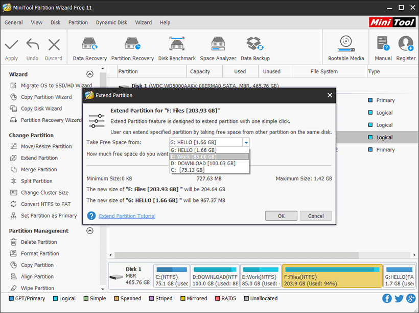 minitool partition wizard 12.1