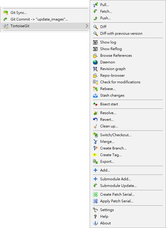 Context menu