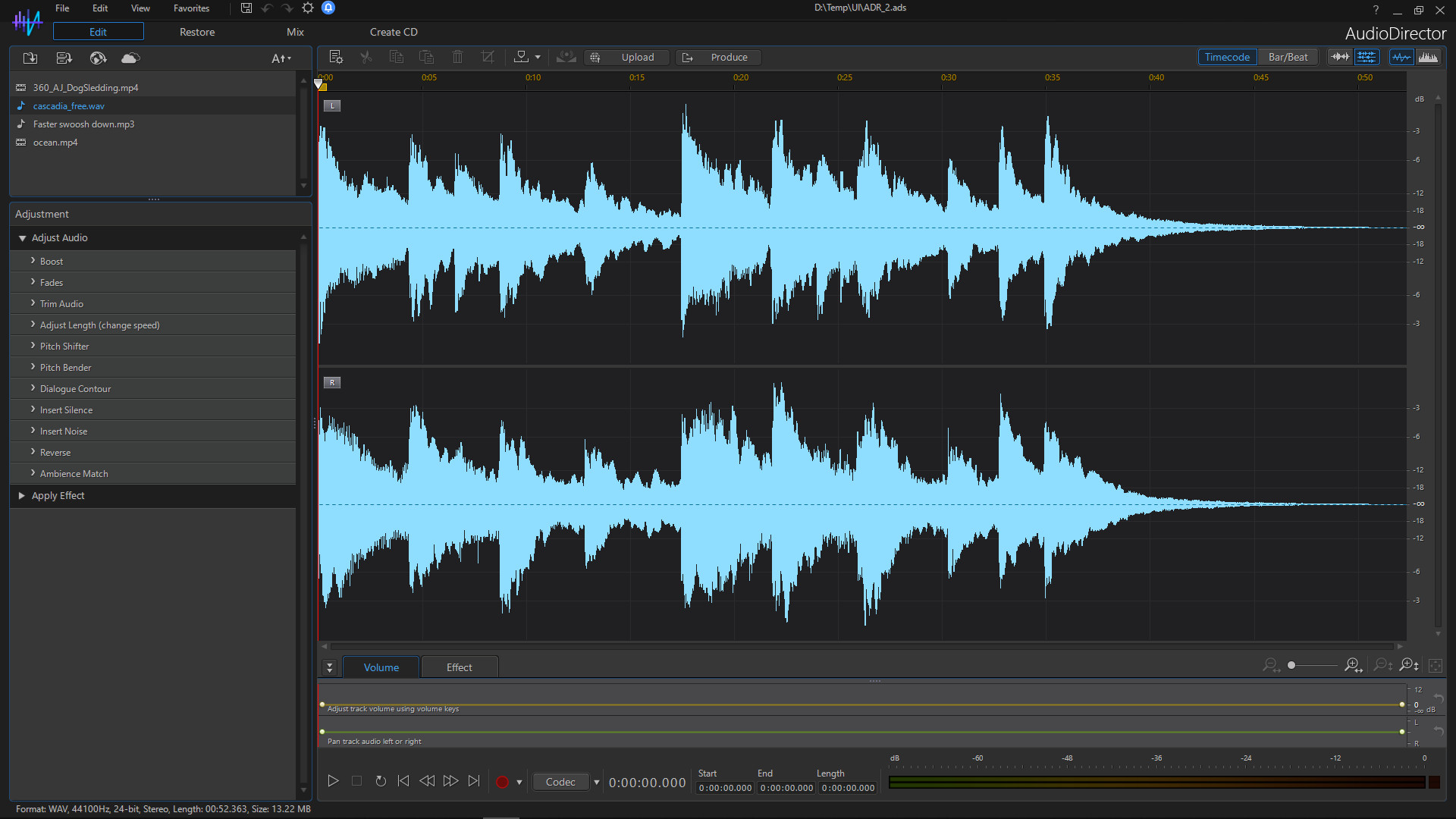 Audio editor pro. CYBERLINK AUDIODIRECTOR Ultra. Пресеты эквалайзера SOUNDCORE. Режиссеры аудио дорожкой.