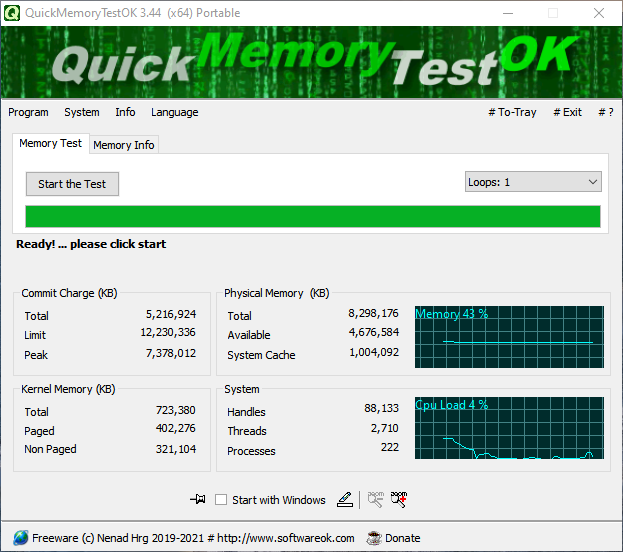 QuickMemoryTestOK 4.67 for ios instal free