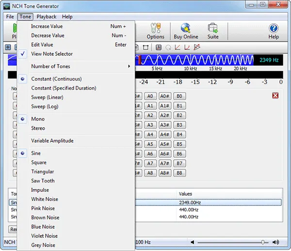 Tone Generator | Мисцелланеоус Софтваре