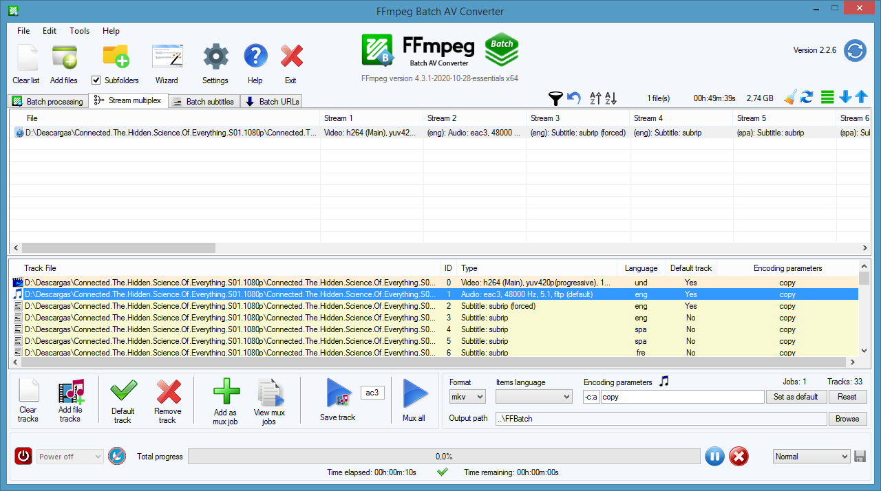 FFmpeg Batch Converter 3.0.0 free instal