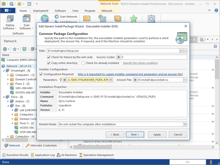 Configuring Deploy Packages