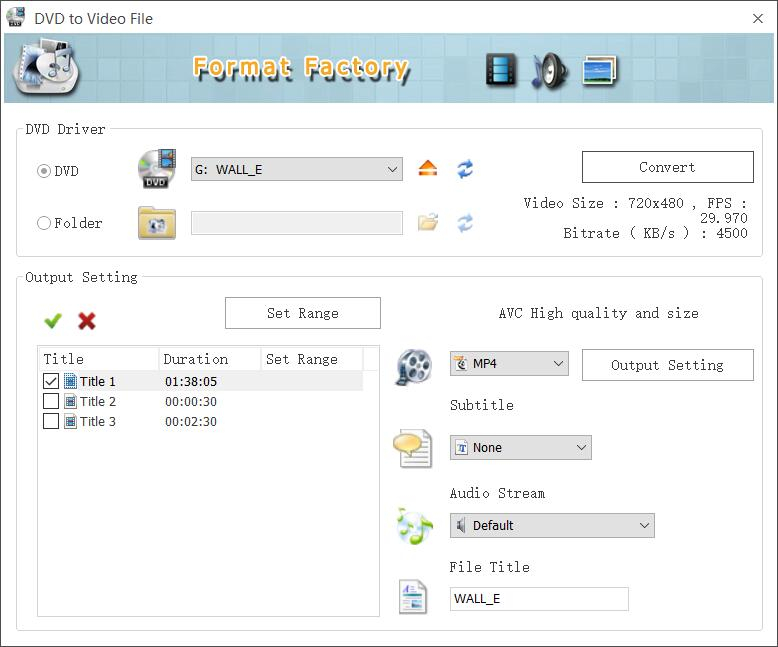 format factor